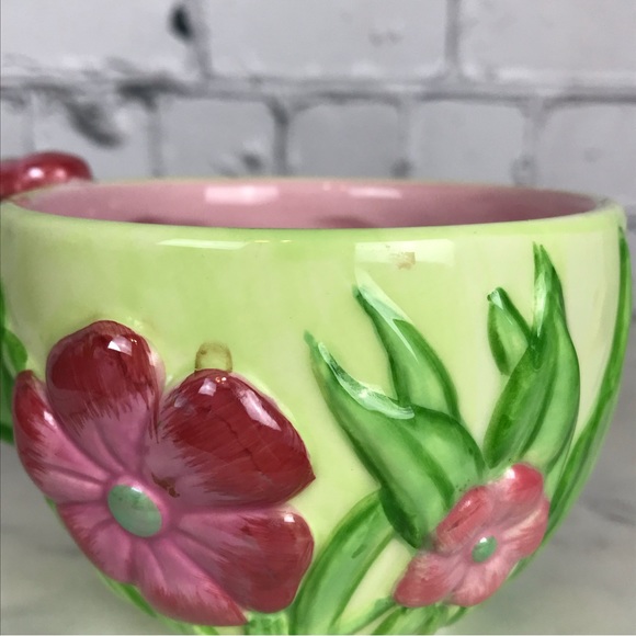 Disney Store Exclusive Tinker Bell 3D Ceramic Flower Tea Cup / Small Coffee Mug - Picture 9 of 10